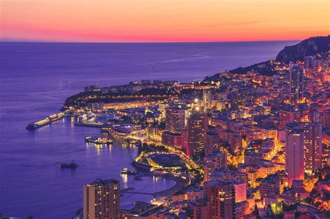 Monaco Winter Sunset Cityscape Wallpapers - Wallpaper Cave