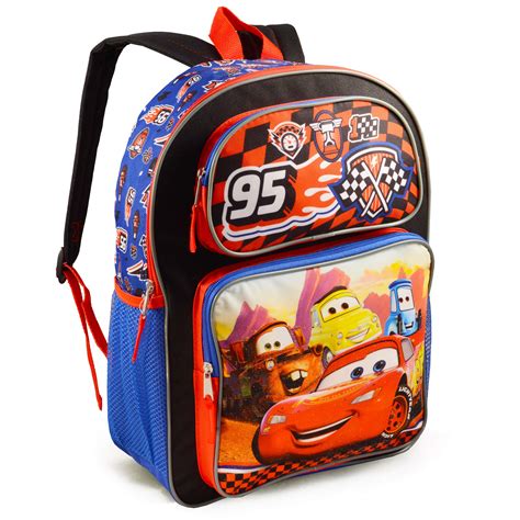 Buy Disney Cars Backpack for Kids ~ Deluxe 16" Disney Cars Backpack Bundle (Disney Cars School ...