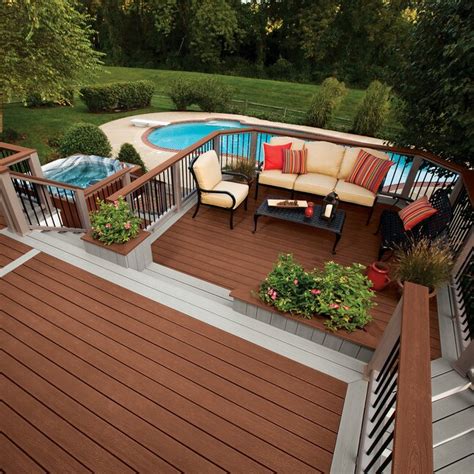 Trex Transcend Fire Pit Grooved Composite Deck Board at Lowes.com