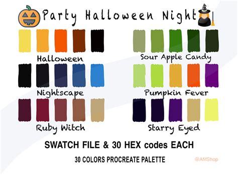 Party Halloween Night Color Procreate Graphic by AfifShop · Creative ...