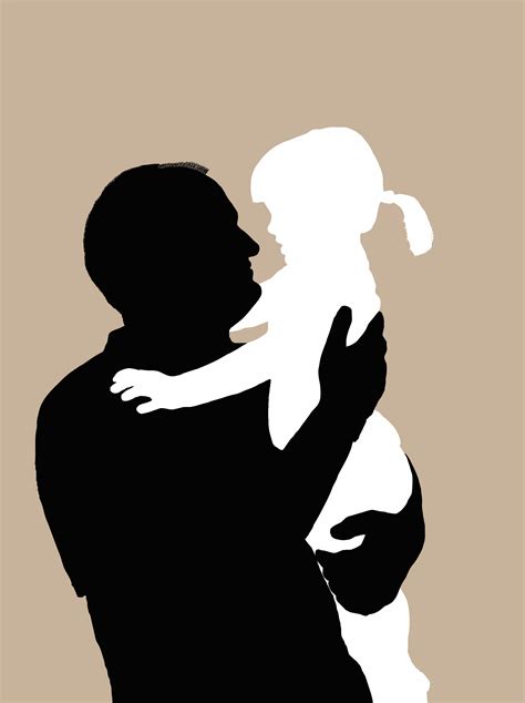 Father And Daughter Silhouette at GetDrawings | Free download