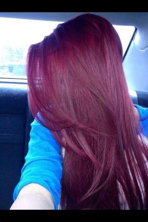 dark reddish hair color | Hair color purple, Burgundy hair, Burgandy hair