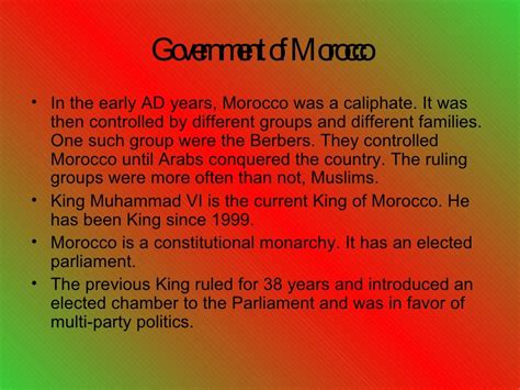 Morocco History Pres.