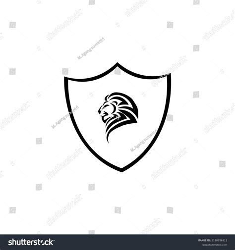 Lion Lying Down Tattoo Isolated Vector Stock Vector (Royalty Free ...