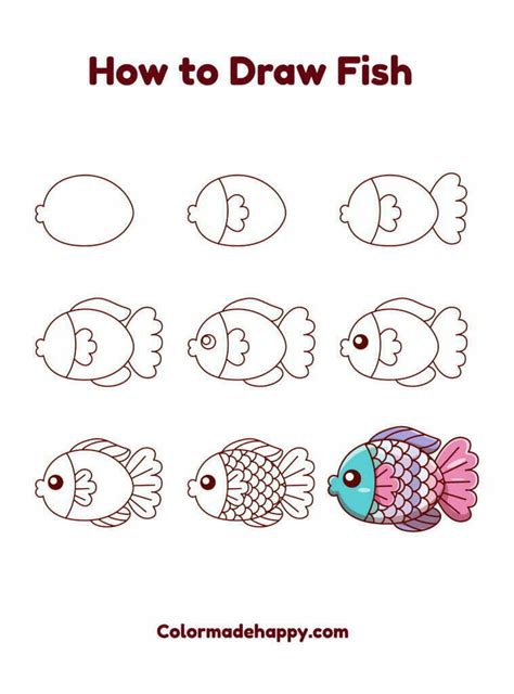 How to Draw a Fish: An Easy Fish Drawing Tutorial