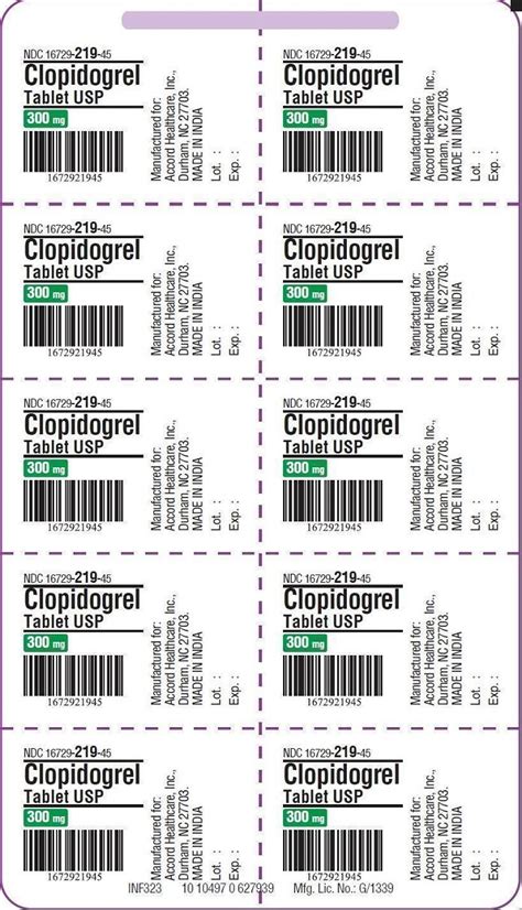 Clopidogrel - FDA prescribing information, side effects and uses