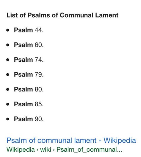 Psalms: Lament