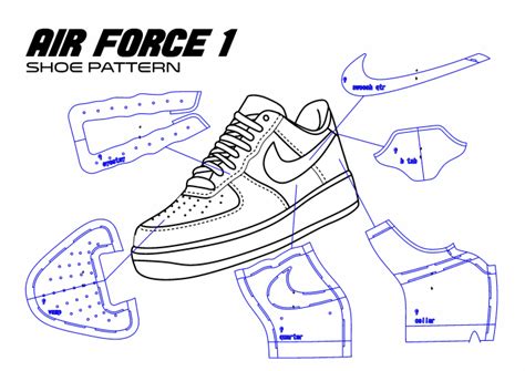 Make you an air force 1 shoe pattern by Irfansyahfir | Fiverr