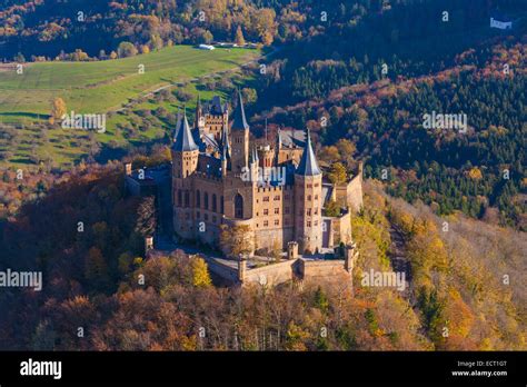 Hohenzollern castle aerial view castle hi-res stock photography and ...