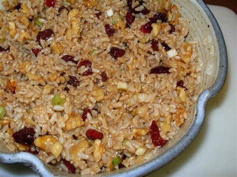 Brown Rice Salad with Cranberries and Nuts | Recipe Idea Shop