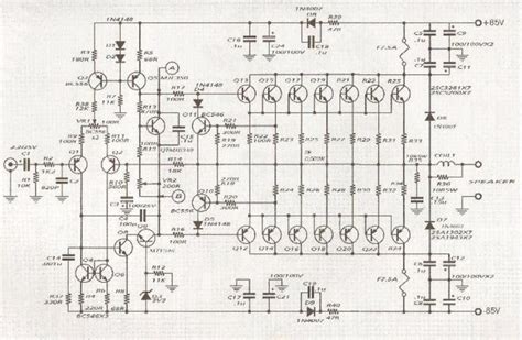 Sound Amplifier Circuit Diagram Amplifier Transistor 600w Sc