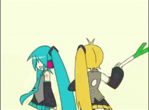 Hatsune Miku Baka GIF - Hatsune Miku Baka Leek - Gif's ontdekken en delen