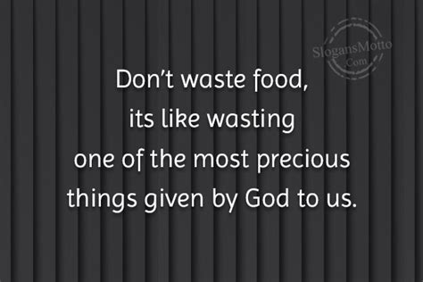 Anti Food Wastage Slogans