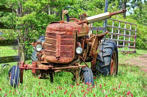 Old Rusty Tractor Photograph by Savannah Gibbs | Pixels