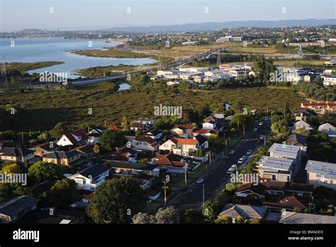 Overview of Town, South Island, New Zealand Stock Photo - Alamy