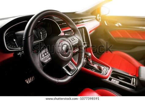 Red Car Interior Illustration Stock Photo 1077398591 | Shutterstock