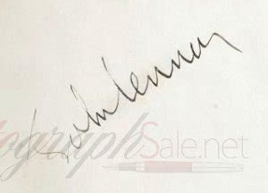 John Lennon Autographs and Autograph Examples - The Beatles