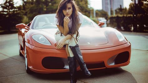 Hintergrundbilder : Frau, Auto, Fahrzeug, Frauen mit Autos, Sportwagen, Ferrari F430, Rad ...