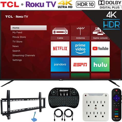 TCL 75S425 75-inch 4-series 4K Ultra HD Roku Smart TV (2019 Model ...