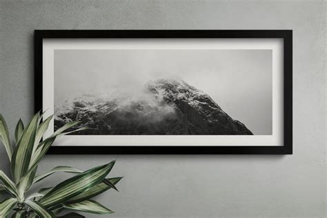 Black frame mockup on a black | Free PSD Mockup - rawpixel