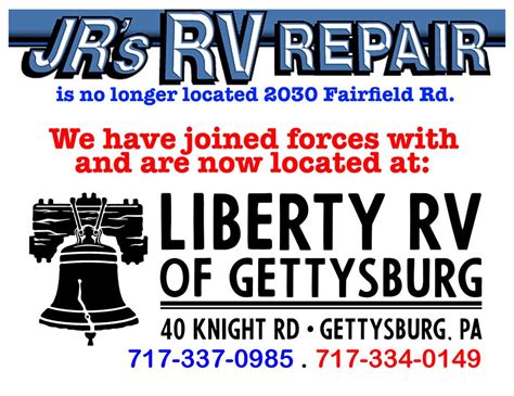 J R’S RV REPAIR - Updated October 2024 - 2030 Fairfield Rd, Gettysburg ...