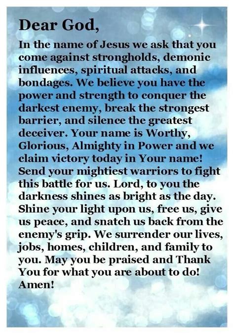 Spiritual Warfare | Spiritual warfare prayers, Spiritual attack, Prayer scriptures