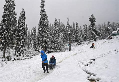 Pleasant Surprise For Tourists As Kashmir Witnesses Early Snowfall ...