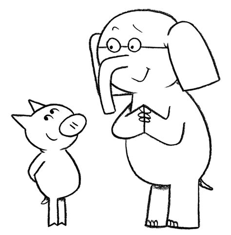 Elephant and Piggie Coloring Pages to Print Archives | 101 Coloring