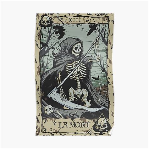 "Death Card" Poster for Sale by deniart | Redbubble