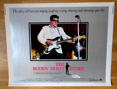 1978 Gary Busey's THE BUDDY HOLLY STORY USA Half Sheet Movie Poster ...