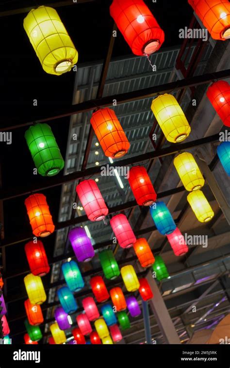 Colorful Lanterns on Thailand Night Market Stock Photo - Alamy