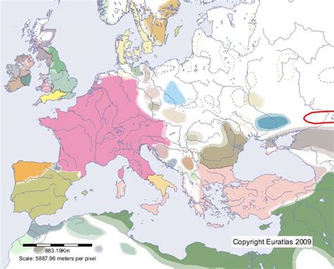 Euratlas Periodis Web - Map of Pechenegs in Year 800