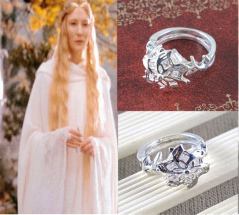 The Lord of the Rings Nenya Galadriel Exquisite Crystal Finger Ring | eBay