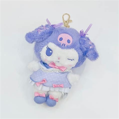 Kuromi BLACK & PURPLE Mascot Plush Keychain – Hello Cutie Shop