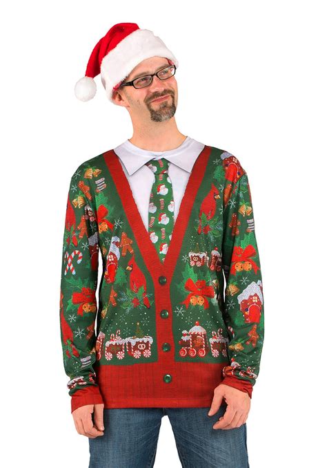 Men's Ugly Christmas Cardigan Shirt