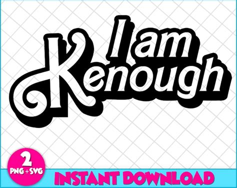 I Am Kenough Ken is Enough Logo Babe Doll Design Retro Svg Png - Etsy