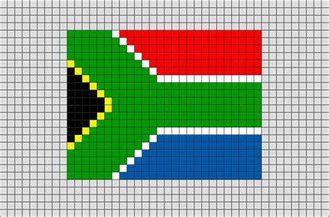 Flag of South Africa Pixel Art from BrikBook.com #SouthAfrica # ...