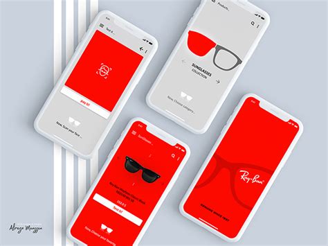 Ray-Ban Glasses Shop UI/UX App Concept … on Behance