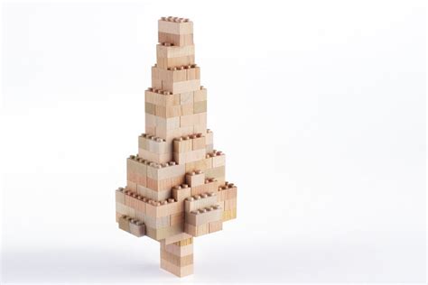 The sustainable alternative to LEGO are these building blocks entirely carved from timber ...