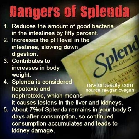 Dangers of Splenda | Splenda, Health, Health guide