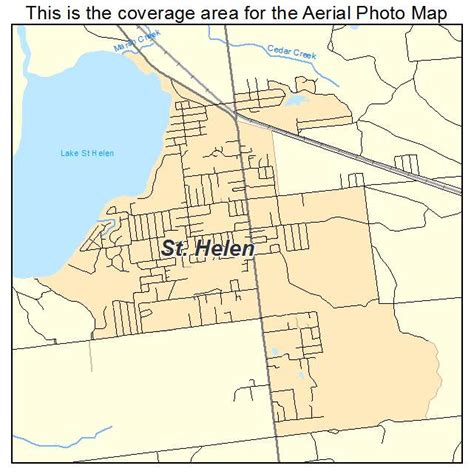 Aerial Photography Map of St Helen, MI Michigan