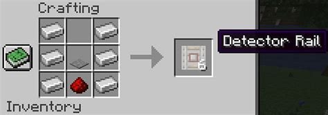 Detector Rail in Minecraft
