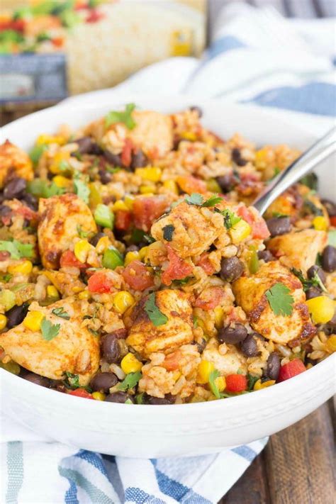 Southwest Chicken and Rice Bowls | FaveSouthernRecipes.com