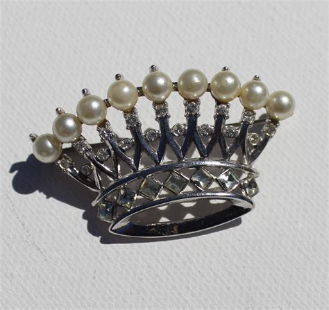 TRIFARI Faux Pearl Royal Crown Brooch from whatlolawantslolagets on ...