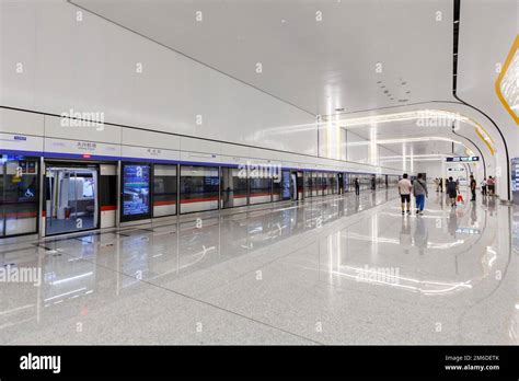 Beijing Daxing Airport MRT Metro Station in China Stock Photo - Alamy