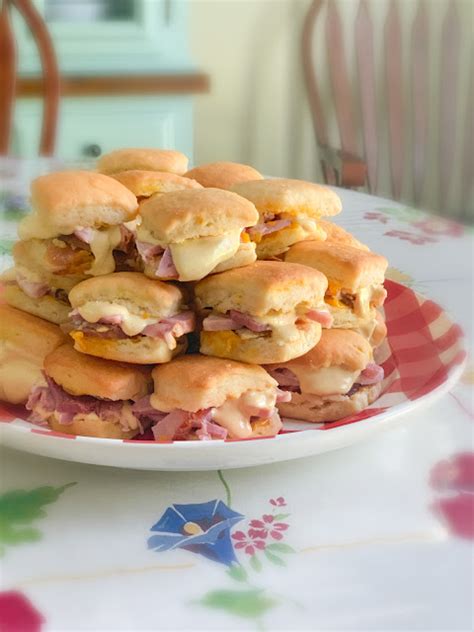 Baked Ham and Angel Biscuit Sliders