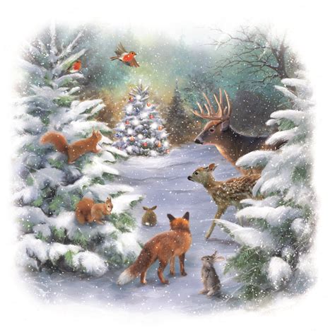 Woodland Animals Christmas Decorations