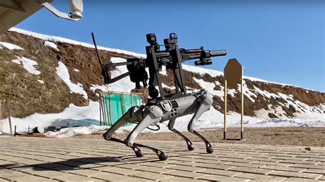 This Submachine Gun-Equipped Robot Dog Goes Full John Wick At Shooting Range