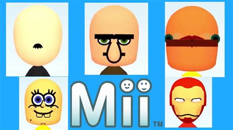 Top 5 Best Miis In Mii Maker - YouTube