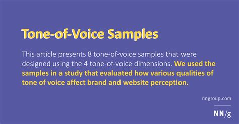 Tone Of Voice Examples, The Best Examples Questions And Guides To Find ...